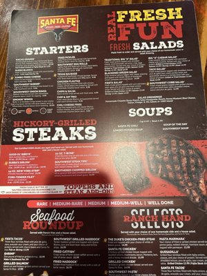 Menu photo 3 Santa Fe Cattle Midwest City, OK