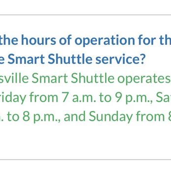 Morrisville Smart Shuttle - Hours of operation per website FAQs at this time. - Public Transportation Near Me - Morrisville, North Carolina
