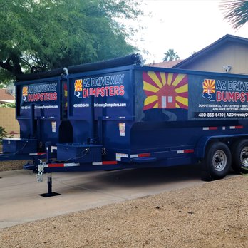 AZ Driveway Dumpsters - 17 yard and 20 yard dumpsters on driveway - Dumpster Rental Near Me AZ Driveway Dumpsters - 17 yard and 20 yard dumpsters on driveway - Dumpster Rental Near Me