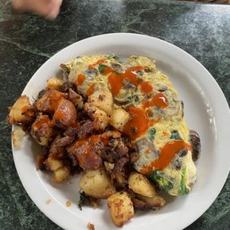 Fresh omelet with spinach Fresh omelet with spinach