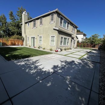 Alexander's Pavers - Our back yard "after" view - Landscaping Near Me