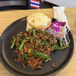 Royal Thai Bistreaux - Pad Kra Pao with pork