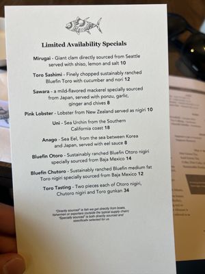 Menu photo 5 SUGARFISH | Calabasas Calabasas, CA Menu photo 5 SUGARFISH | Calabasas Calabasas, CA