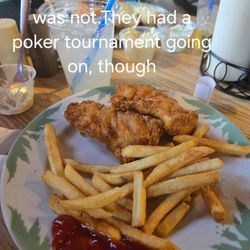 Champions Riverside Resort - All you can eat fish.It was hard to get a second serving, but we did eventually Friday Fish Fry