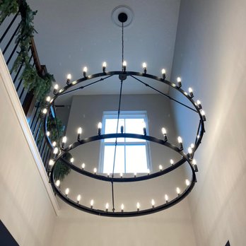 Mister Lightning Electric - Create a beautiful entry into your home with a stunning chandelier. - Electricians Near Me Mister Lightning Electric - Create a beautiful entry into your home with a stunning chandelier. - Electricians Near Me