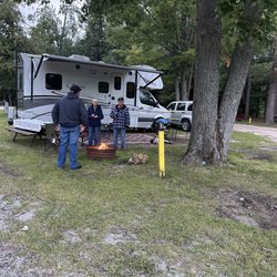 Sunken Lake Park Office - Campsites have a picnic table, fire pit; and they will deliver wood for a small fee