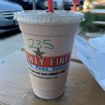 Mighty Fine Burgers Sunset Valley - Chocolate shake - Burgers Near Me - Austin, Texas Mighty Fine Burgers Sunset Valley - Chocolate shake - Burgers Near Me - Austin, Texas