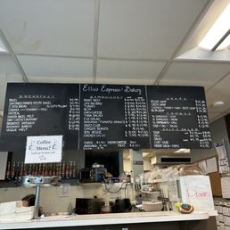 Menu as of August 2025 Menu as of August 2025