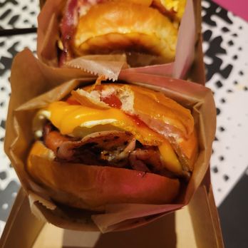 Eggslut - The Fairfax and Bacon Egg & Cheese - Breakfast & Brunch Near Me - Las Vegas, Nevada Eggslut - The Fairfax and Bacon Egg & Cheese - Breakfast & Brunch Near Me - Las Vegas, Nevada