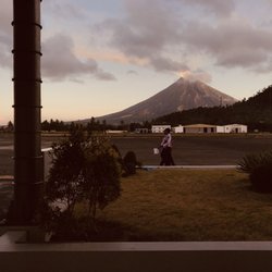 Legazpi City Domestic Airport - View is Mayon Volcano from departure lounge