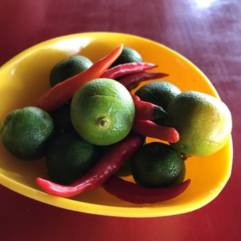 Rudy Jing Eatery - Calamansi and Chillis to accompany the crabs and  prawns - Seafood Near Me - Binmaley, PAN