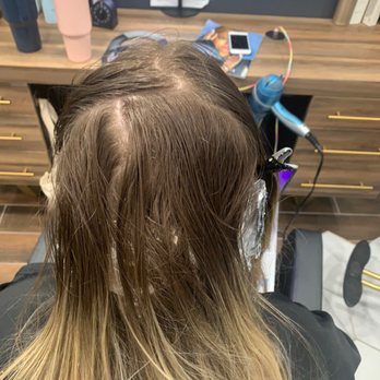 Salon Simis - Andersen - before - Hair Extensions Near Me - Fairfax, Virginia