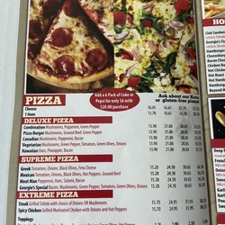 Georgie's Pizza - Menu July 2022.