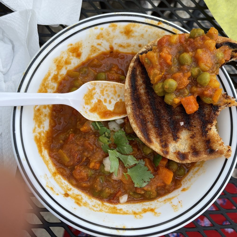 Appu's Cafe - Bhaji Pav - an explosion of flavor! - Vegan Near Me - Long Beach, California Appu's Cafe - Bhaji Pav - an explosion of flavor! - Vegan Near Me - Long Beach, California