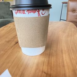 White chocolate Lavender latte coffee