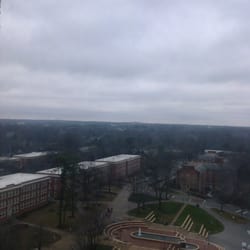 Walter Clinton Jackson Library - On a clear day one can see Hanging Rock. Today, I see clouds...