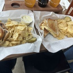Delicious sandwiches.