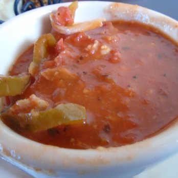 Latuff's Pizzeria - Cajun style tomato basil soup, close-up. - Pizza Near Me - Minneapolis, Minnesota