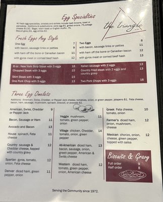 Menu photo 6 Triangle Family Restaurant Grayslake, IL