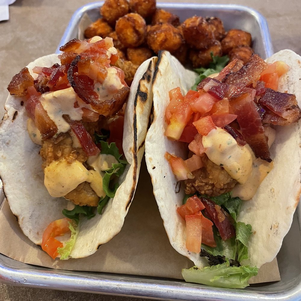 Foragers Canteen - Sweet Fire BLT tacos - Tacos Near Me - Sylva, North Carolina Foragers Canteen - Sweet Fire BLT tacos - Tacos Near Me - Sylva, North Carolina