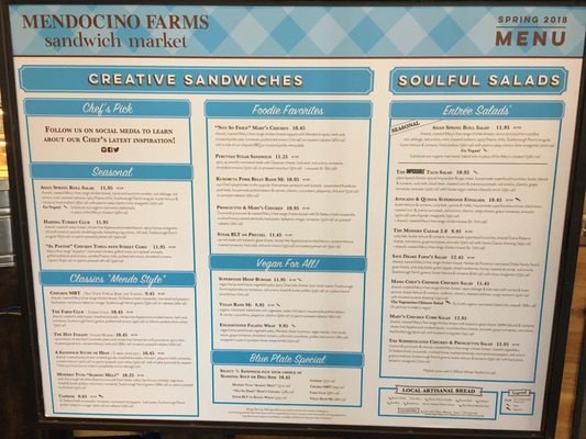 Menu photo 5 Mendocino Farms Costa Mesa, CA