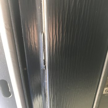 First Impression Ironworks - door not tight to house and pulled trim from house. can see light through - Fences & Gates Near Me - Gilbert, Arizona