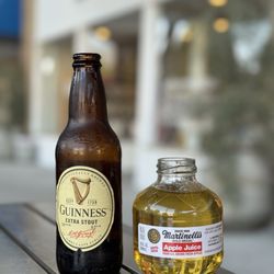 Frisella's Roastery - Guinness stout and apple juice  @dangit.all