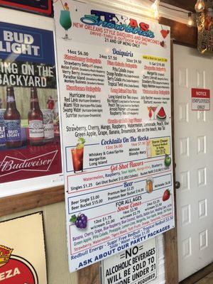 Menu photo 3 Texas Snowbirds Pasadena, TX