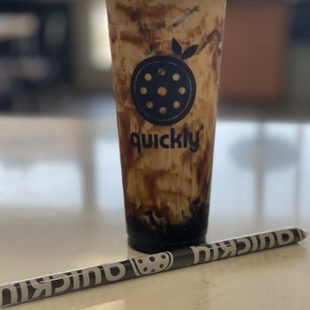 Quickly - Okinawa (brown sugar) Milk Tea - Bubble Tea Near Me - Manteca, California Quickly - Okinawa (brown sugar) Milk Tea - Bubble Tea Near Me - Manteca, California