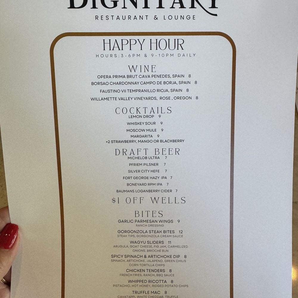 The Dignitary Restaurant and Lounge - Happy Hour - New American Near Me - Hillsboro, Oregon