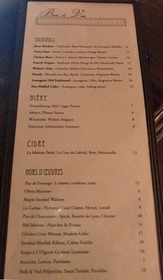 Menu photo 6 Bar a Vin Washington, DC, DC