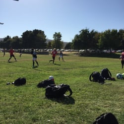 Kern County Soccer Park - Marcus playing soccer