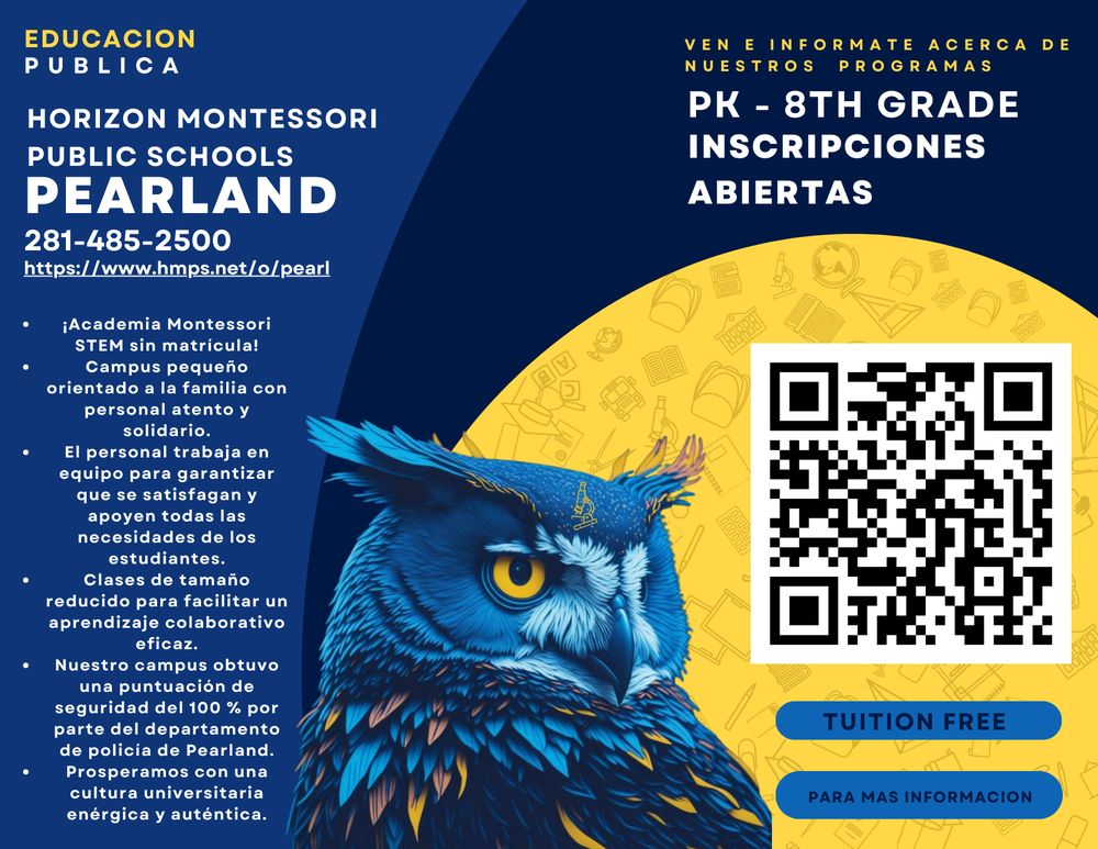 HORIZON MONTESSORI Updated August 2025 2319 N Grand Blvd, Pearland