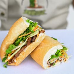 V-Roll Vietnamese Rolls & Bowls - Grilled Lemongrass Pork Banh Mi