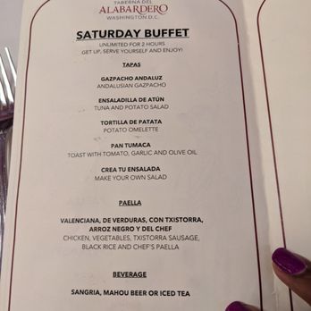 Taberna del Alabardero - Brunch menu - Spanish Near Me - Washington, DC, District of Columbia