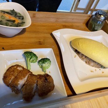 Kyuramen - Flushing - Pork Tonkatdu omurice combo $16.99 - Ramen Near Me - Flushing, New York