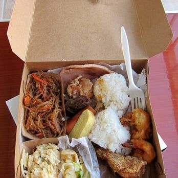 DJ'S BOX LUNCH - Po's Kitchen "box lunch"... "the reveal"...remove da' wax papah... oooohhhh...aaaahhhhh - Japanese Near Me - Lihue, Hawaii DJ'S BOX LUNCH - Po's Kitchen "box lunch"... "the reveal"...remove da' wax papah... oooohhhh...aaaahhhhh - Japanese Near Me - Lihue, Hawaii