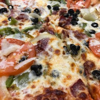 Falafel Corner - Combination pizza (large by default!!) - Mediterranean Near Me - Sacramento, California