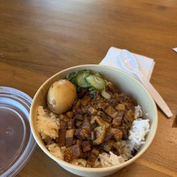 braised pork rice bowl braised pork rice bowl