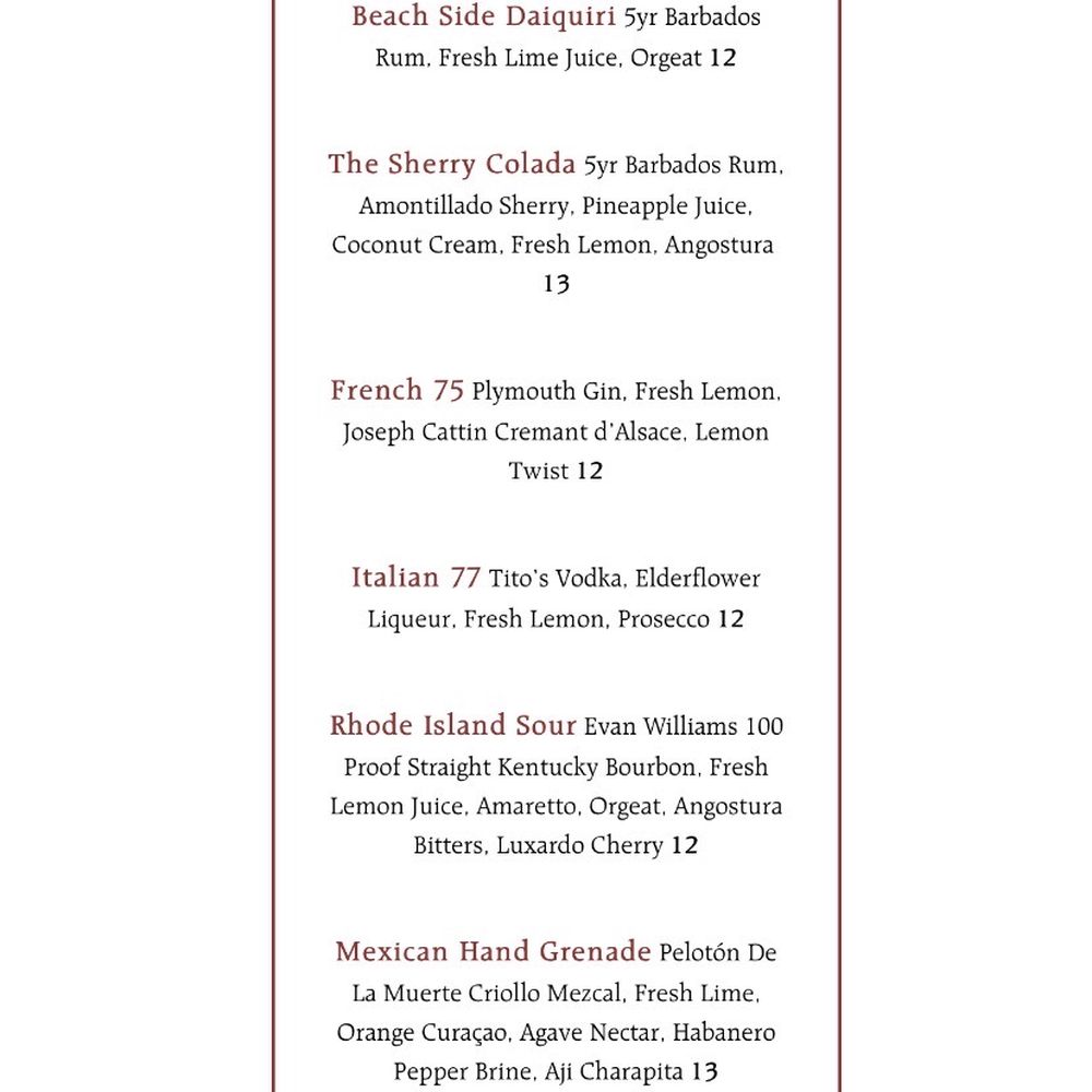 The Red Dory - Menu - New American Near Me - Tiverton, Rhode Island The Red Dory - Menu - New American Near Me - Tiverton, Rhode Island