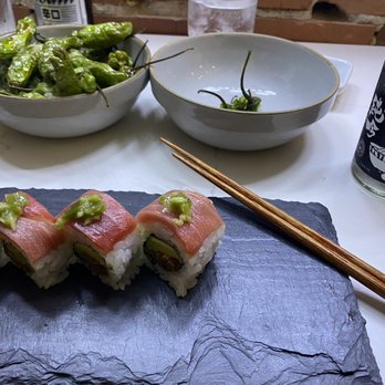 Blofish - Toro toro toro roll, shishitos, saki - Sushi Bars Near Me - Boulder, Colorado