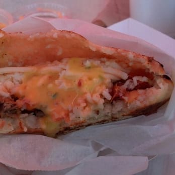 Guasaca - Pork arepa with black-eyed peas, Pico and white cheddar - Venezuelan Near Me - Raleigh, North Carolina