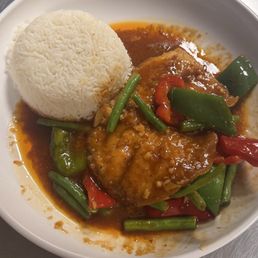 The food was so delicious the Penang curry, fish, chili Thai herbs amazing