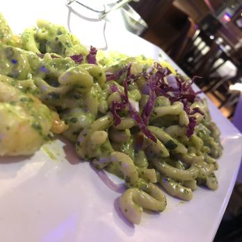 Caffe Luna Rosa - Fusilli Shrimp Pesto Genovese - Italian Near Me - Delray Beach, Florida