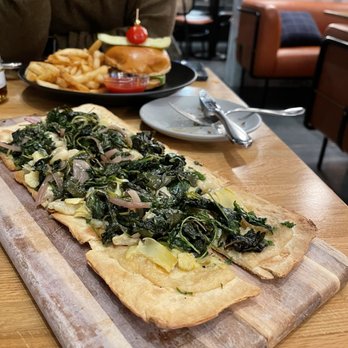 Portico - Kale and spinach flatbread - New American Near Me - Grand Rapids, Michigan