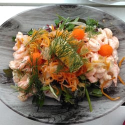 Bacchus Spiseri & Vinhus - "Skagen" style shrimp sallad - lots of food for the money!