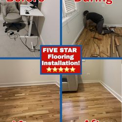 5-STAR flooring installation services -- Get A FREE Estimate Today!