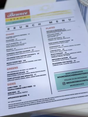 Menu photo 3 Bounce Beach Montauk Montauk, NY