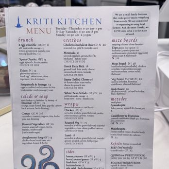Kriti Kitchen - Menu - Greek Near Me - Houston, Texas
