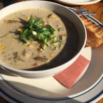 The Crane and Robin - Large cod chowder - Seafood Near Me - Galiano Island, British Columbia The Crane and Robin - Large cod chowder - Seafood Near Me - Galiano Island, British Columbia